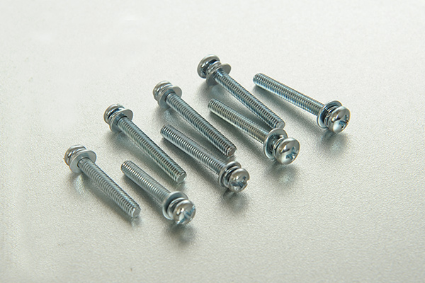 Cross recessed pan head double combination screws